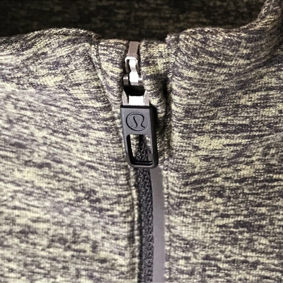 Lululemon Surge Warm 1/2 Zip Pullover Heathered Utilitarian Green Black Men's XL - Picture 5 of 11